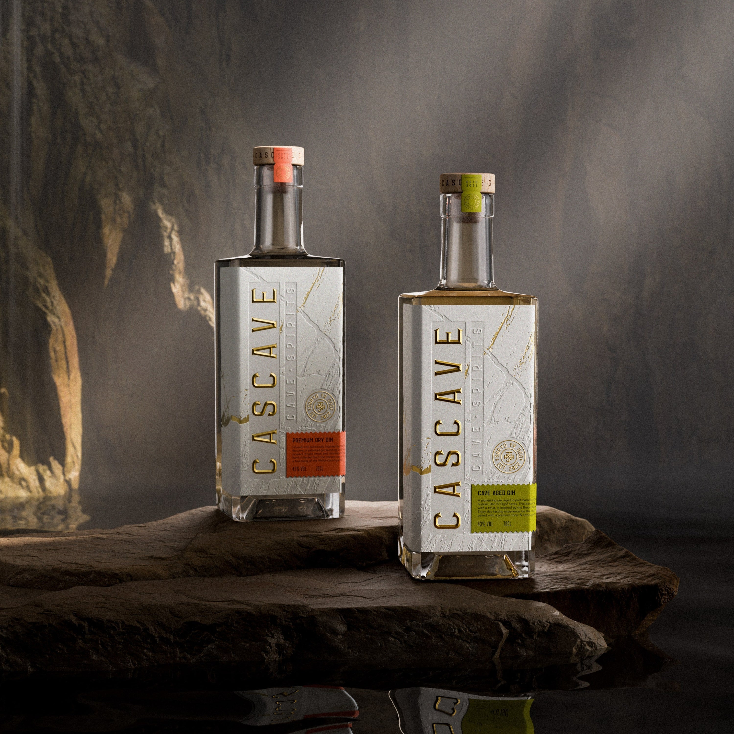 Cascave Gin, Cascave Cave Aged Gin, Welsh Gin, Cave Gin, Cave Water, Award Winning, Gin cocktail, Dan yr Ogof Gin, Brecon Beacons,