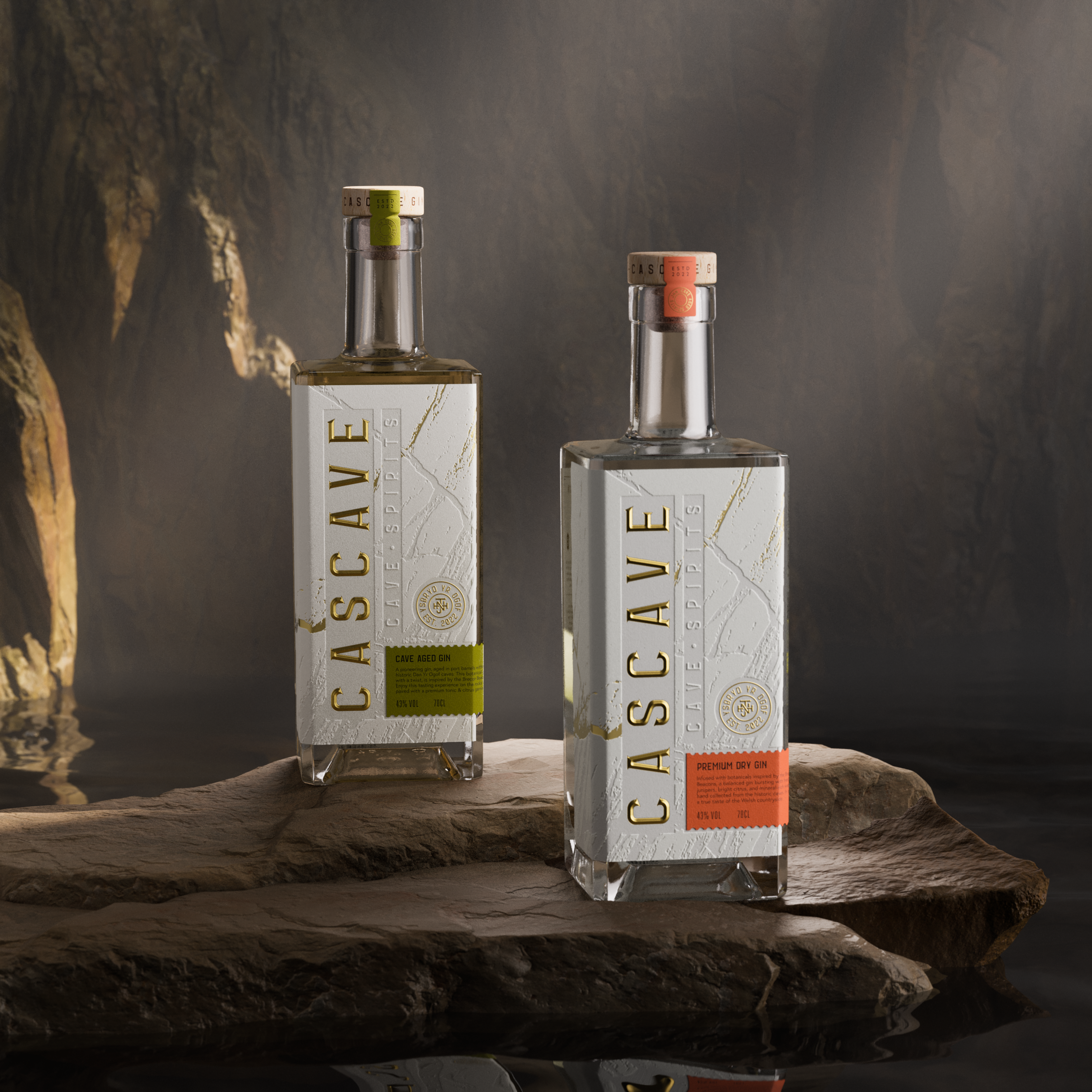 Cascave Gin, Cascave Premium Dry Gin, welsh gin, cave aged gin, award winning gin, gin cocktails,