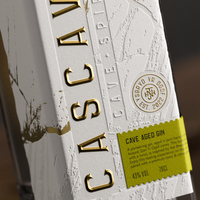 Cascave Cave Aged Gin Label