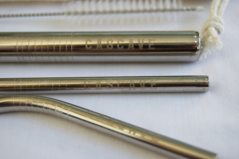 Cascave Engraved Metal Straws